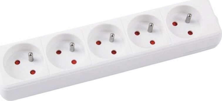 Office Products Przedłużacz OFFICE PRODUCTS,5 gniazd, 1,5m, z uziemieniem, biały
