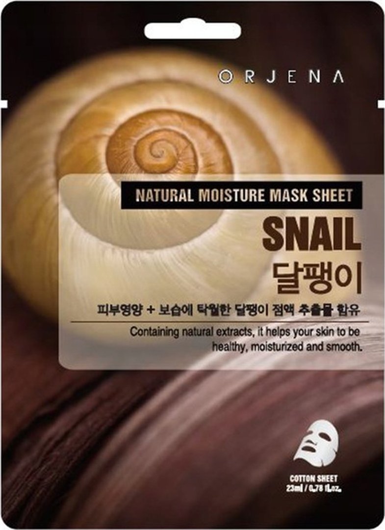 Orjena Maseczka regenerująca do twarzy w płachcie ze Śluzem Ślimaka 23ml
