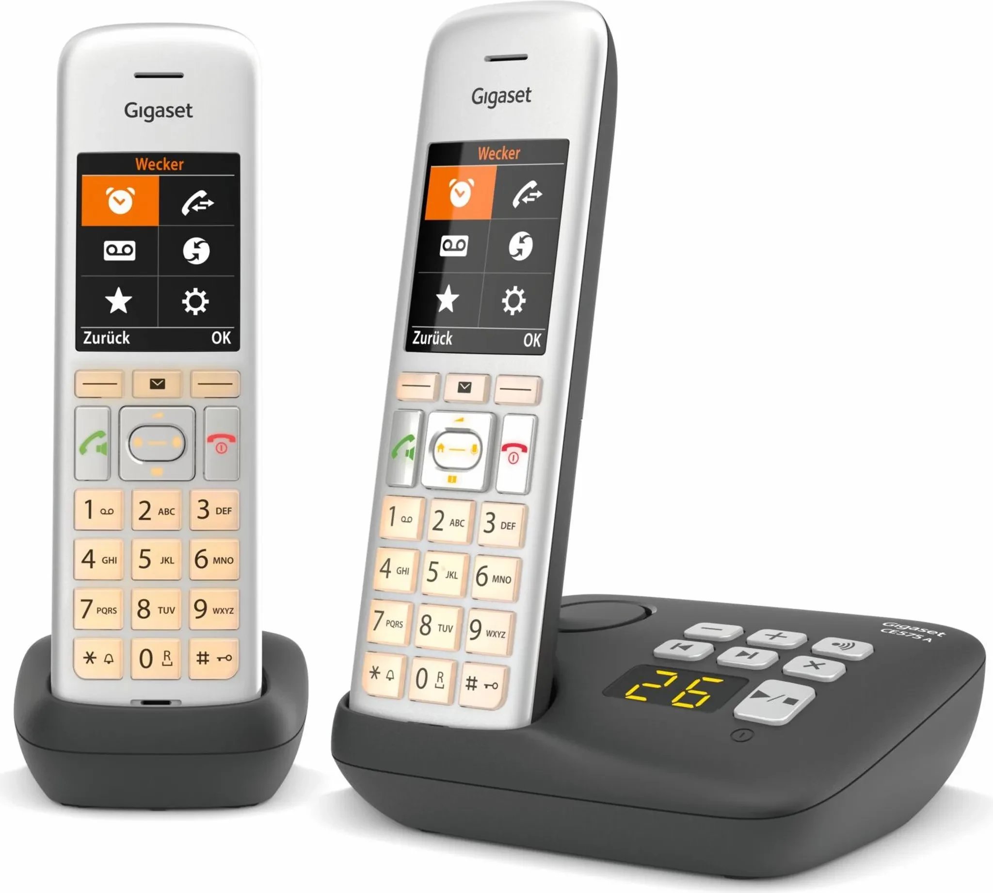 Telefon stacjonarny Gigaset CE575A Duo Czarny