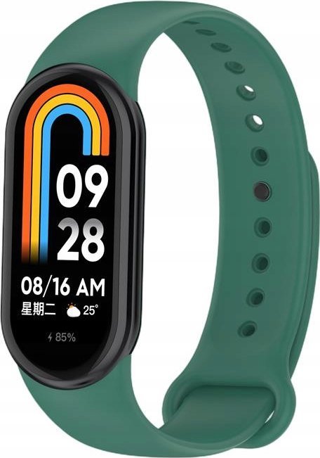 Hello Case PASEK SILIKONOWY DO OPASKI SPORTOWEJ XIAOMI MI BAND 8 ZIELONY