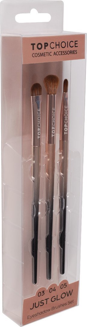 Top Choice Pędzel do cieni just glow 03, 04 i 05 3 szt