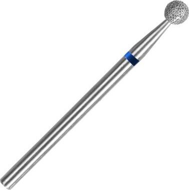 Bass Cosmetics Frez diamentowy HQ - kulka średnia do usuwania skórek niebieski / Bass Cosmetics