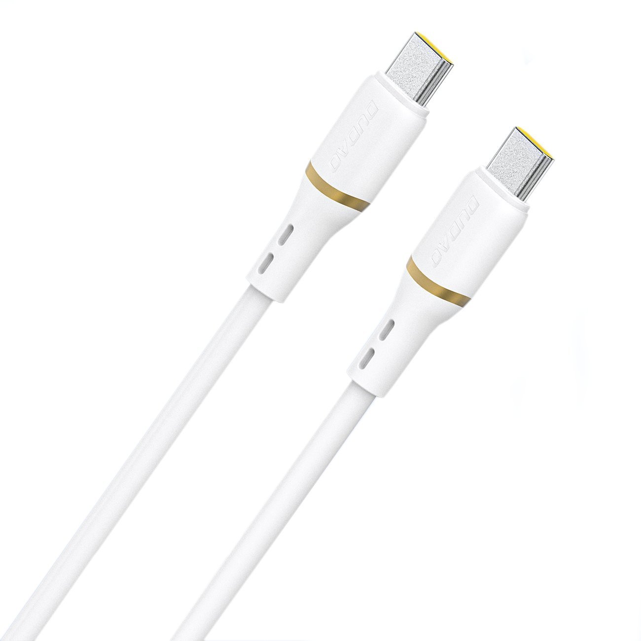 Kabel Dudao L25C USB-C - USB-C silikonowy 60W 1m - biały