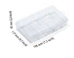 Prosperplast Organizer plastikowy 45 x 117 x 198mm transparentny (NUN08)