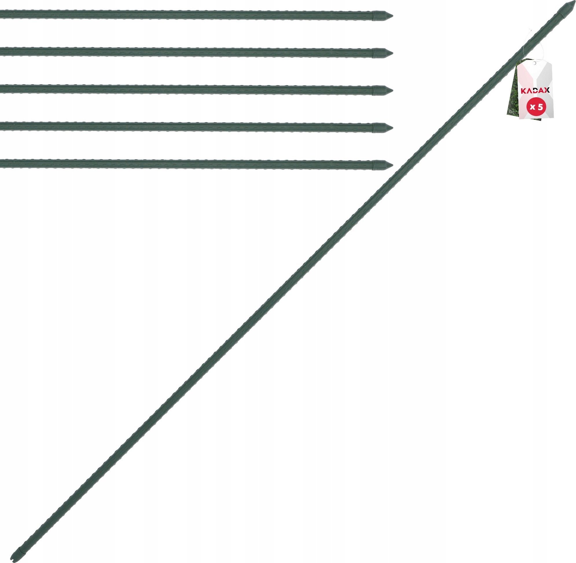 Kadax Tyczka Podpórka Roślin Stal Powlekana 150cm 5szt