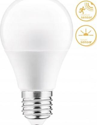 GTV Żarówka LED E27 10W A60 810lm 3000K z czujnikiem mikrofalowym i zmierzchu LD-A60CM3-10W