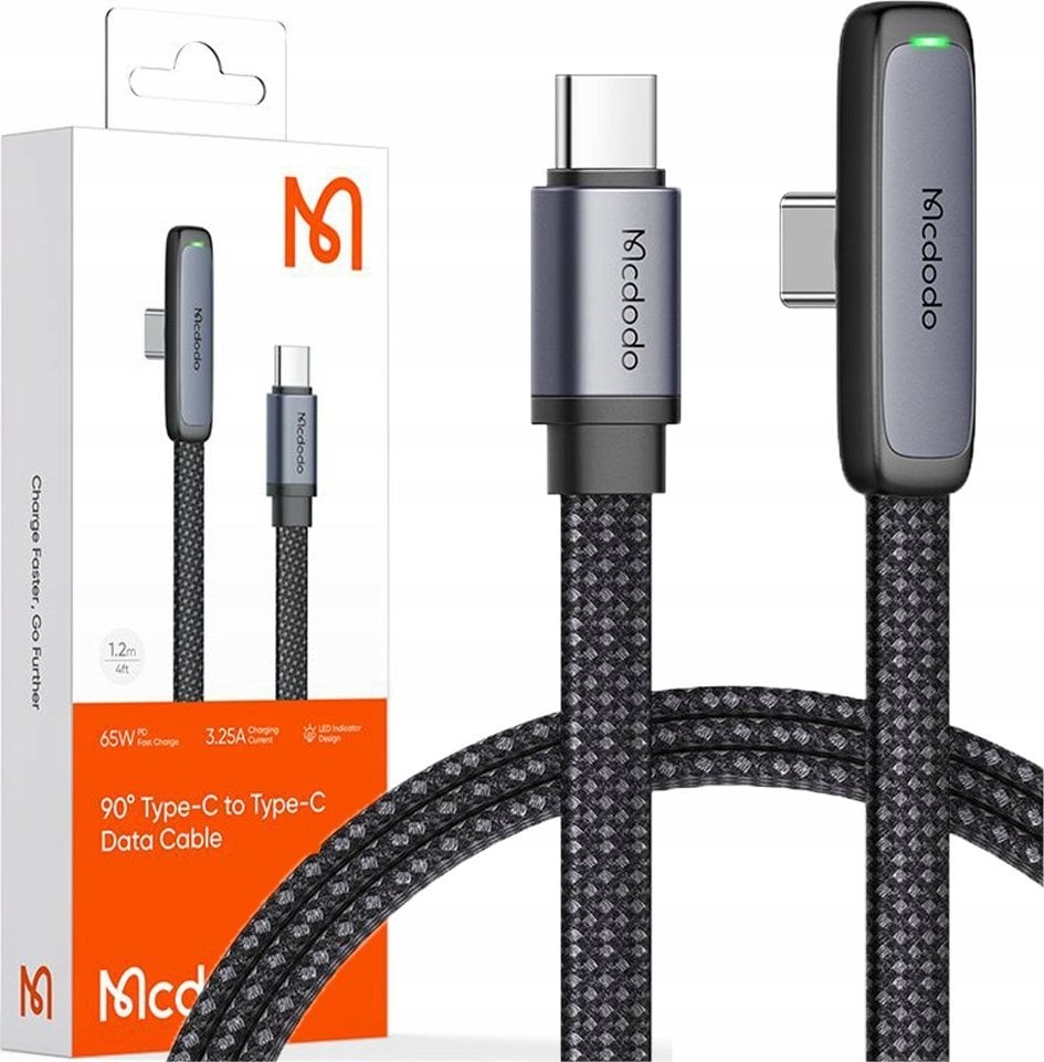 Kabel USB Mcdodo USB-C - USB-C 1.8 m Czarny (CA-3361)