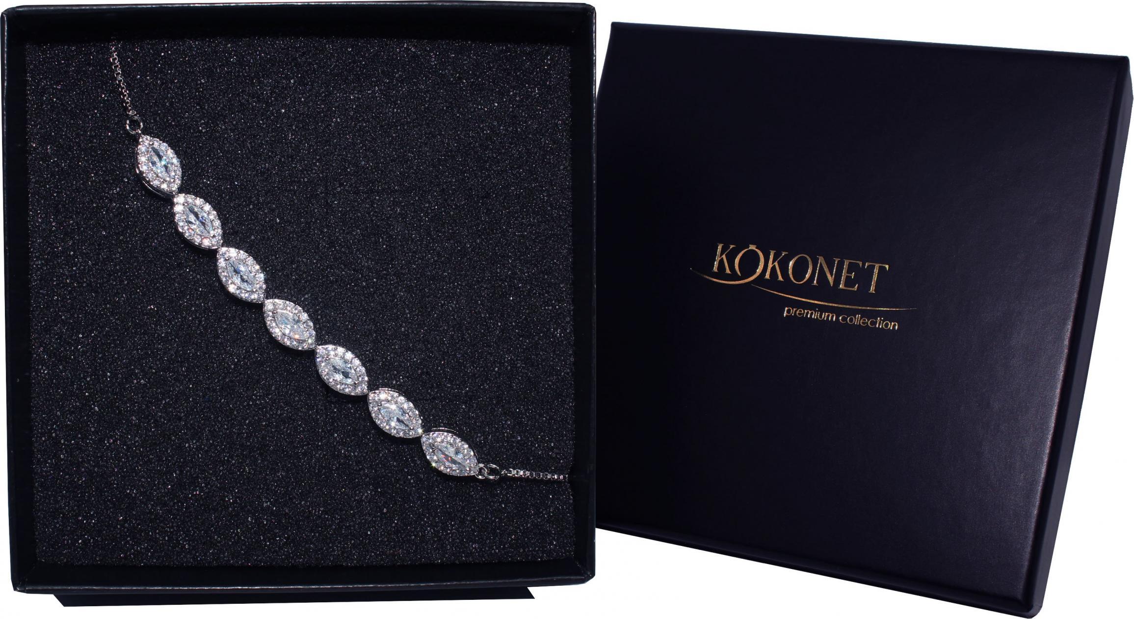 KOKONET BRANSOLETKA regulacja srebrna ŚLUB klasyczna UNI