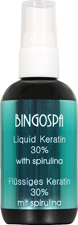 BingoSpa Liquid keratin 30% wth spirulina płynna keratyna ze spiruliną BingoSpa