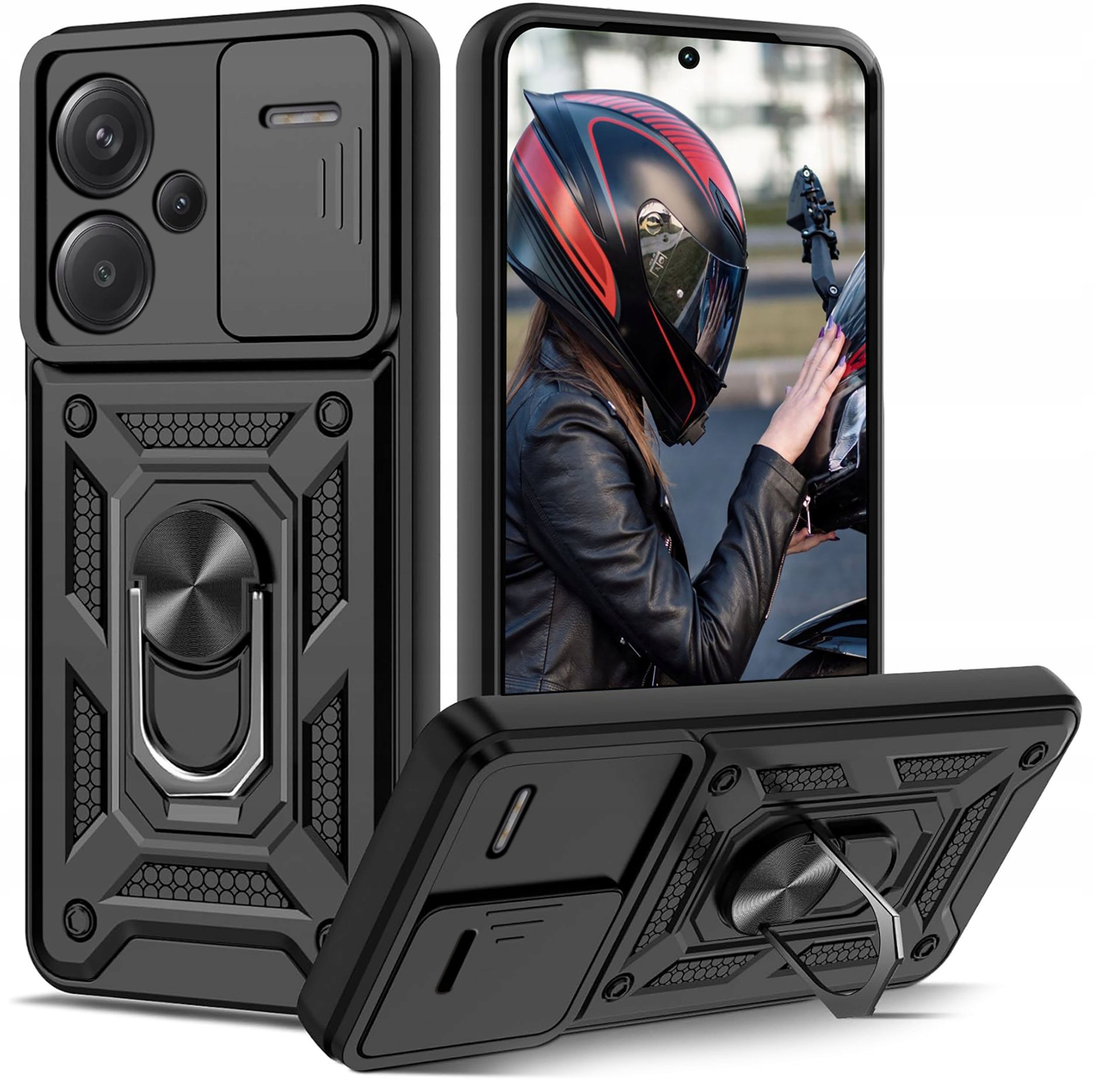 Etui do Xiaomi Redmi Note 13 Pro+ Plus 5G PANCERNE SLIDE RING CASE