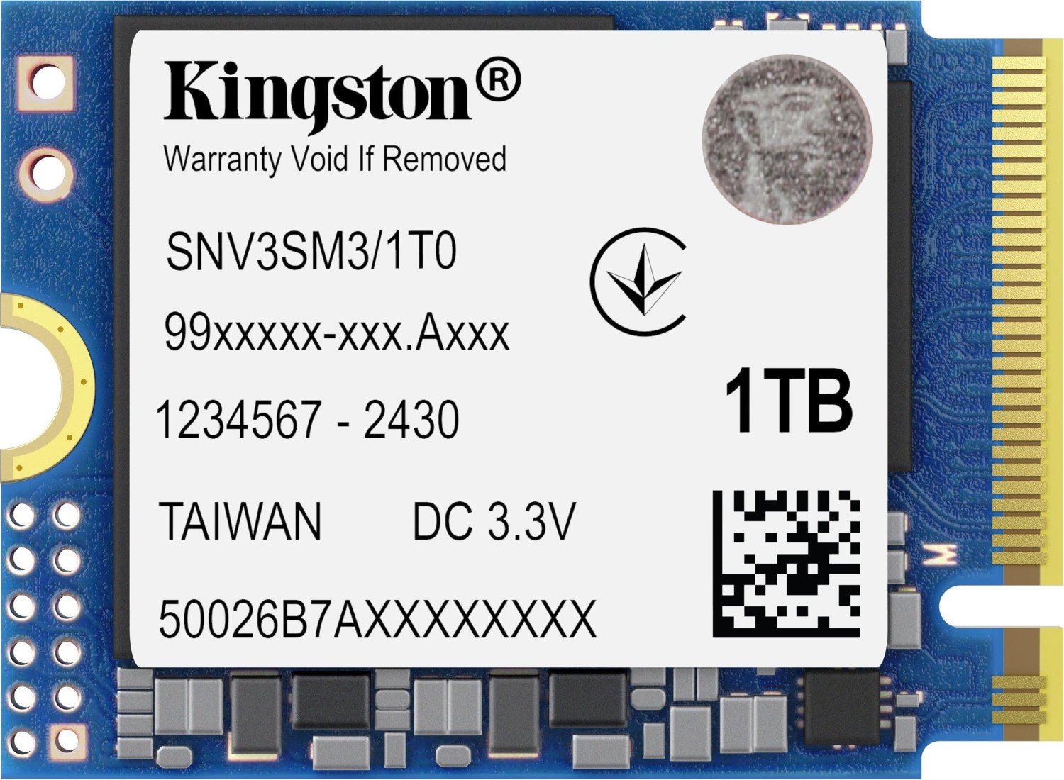 Dysk SSD Kingston NV3 1TB M.2 2230 PCI-E x4 Gen4 NVMe (SNV3SM3/1T0)
