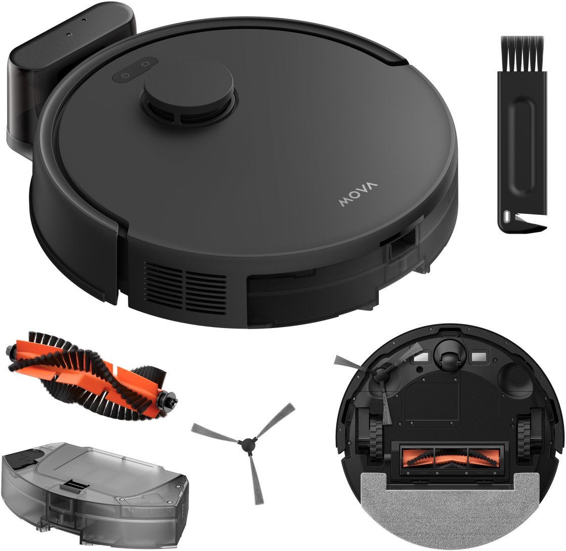 Mova E20 by Dreame - Czarny Robot Sprzątający Mopujący Odkurzacz Mop do 175 m2