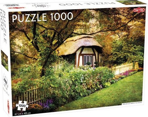 Tactic Puzzle 1000 Landscape English Cottage in the Woods
