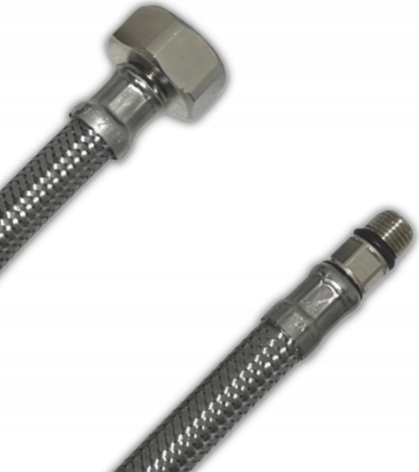 Wężyk przyłączeniowy Tucai Wężyk do wody nierdzewny TAQ-GRIF H1/2-M10x1 końcówka krótka L=50 cm [10/100]