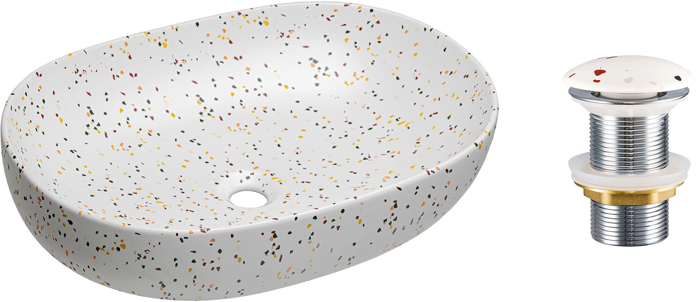 Zestaw Umywalkowy z Korkiem Click-Clack