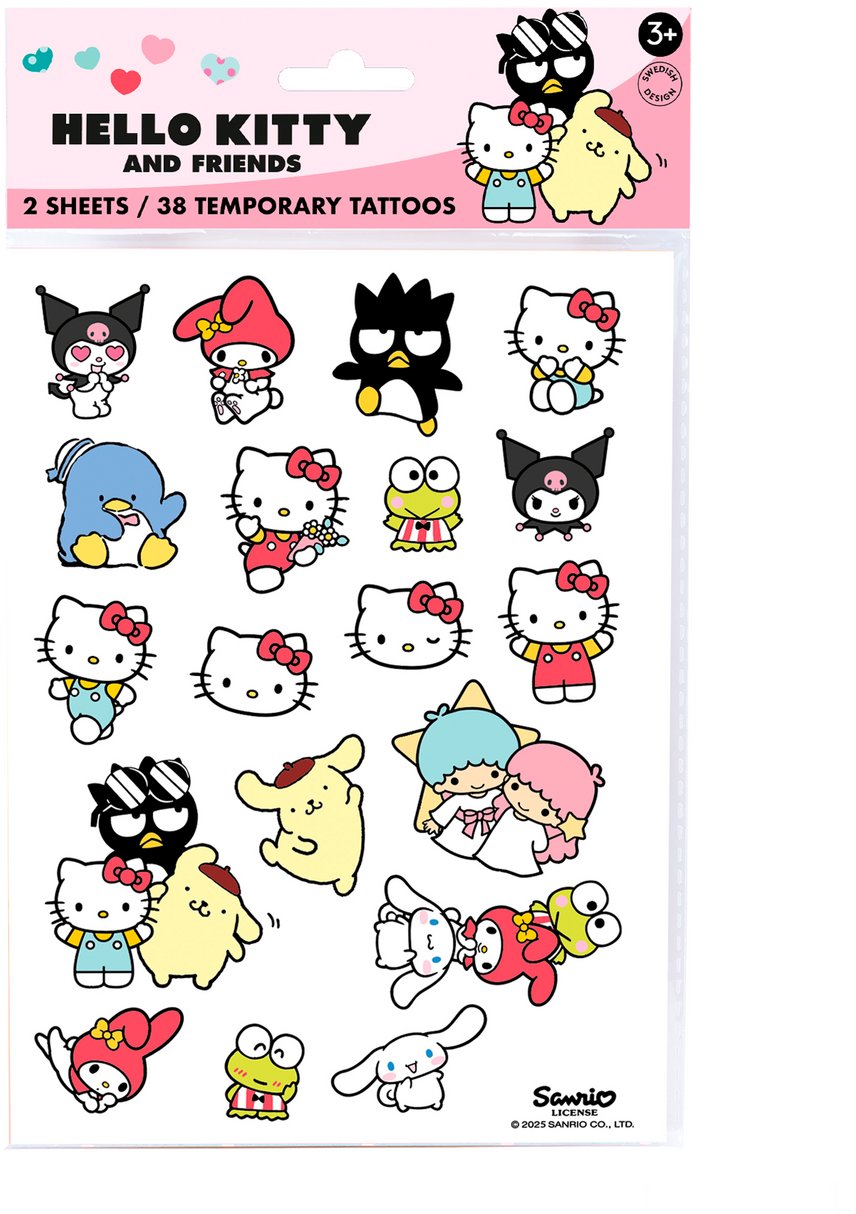 Tatuaże zmywalne Hello Kitty 38szt