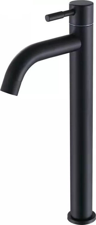 Bateria umywalkowa Delvant DELVANT HERPER BATERIA UMYWALKOWA ZAOKRĄGLONA WYLEWKA NISKA CZARNA