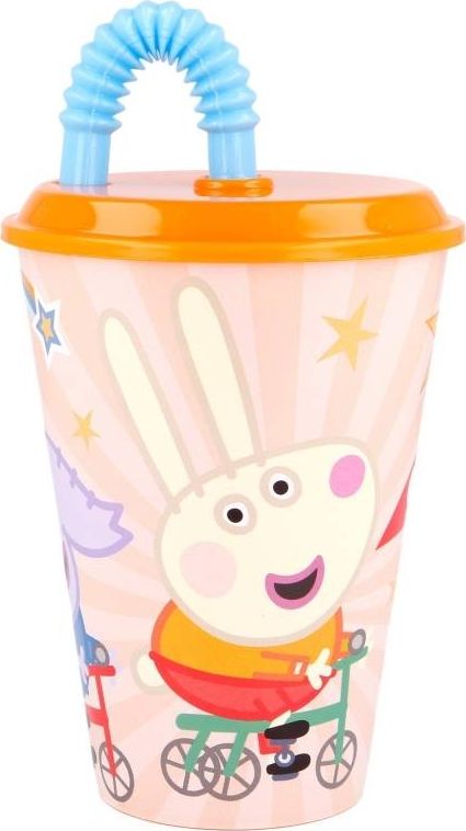 Peppa Pig Peppa Pig - Kubek ze słomką 430 ml