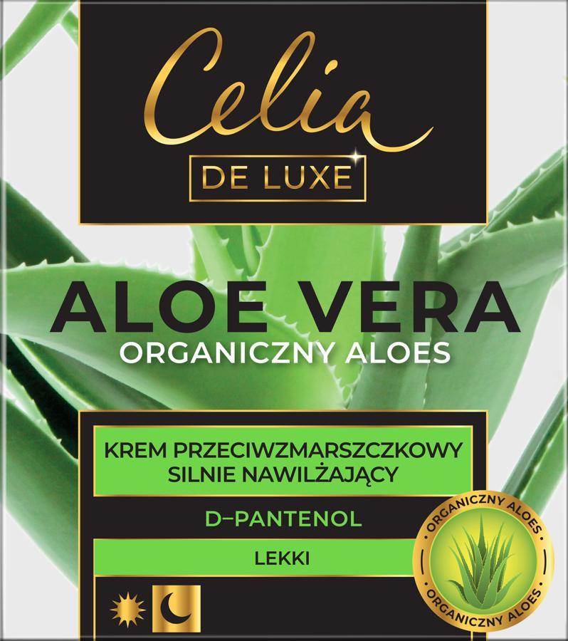 Celia Celia De Luxe Aloe Vera Lekki Krem przeciwzmarszczkowy silnie nawilżający na dzień i noc 50ml