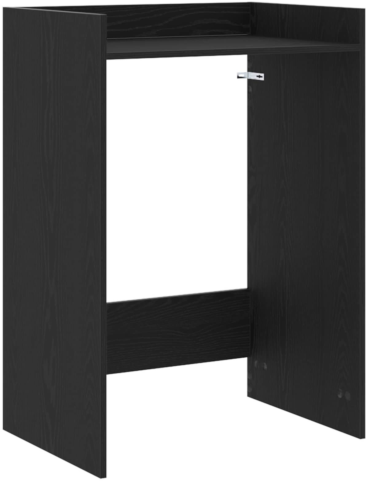 vidaXL Szafka na pralkę z przechowywaniem Czarny Dąb 67,5 x 48 x 97 cm