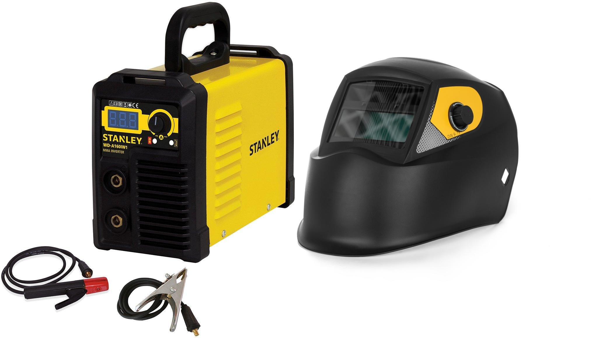 Stanley Spawarka inwertorowa 160 a, mma, elektrody 1,6 - 3,2 mm + przyłbica lcd e-protection 2000 e