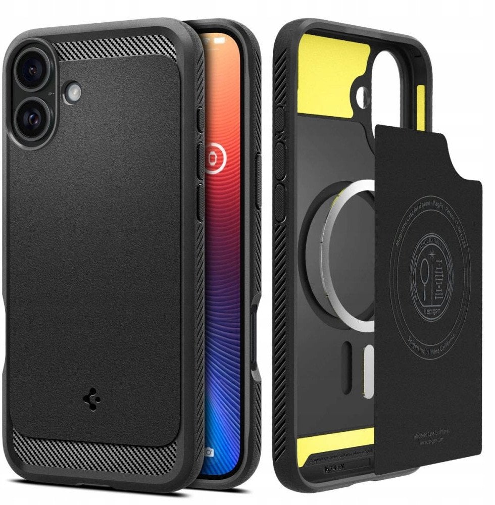 Etui Spigen Rugged Armor Mag MagSafe na iPhone 17 - czarny mat