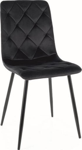 Signal Krzesło JERRY VELVET czarne SIGNAL