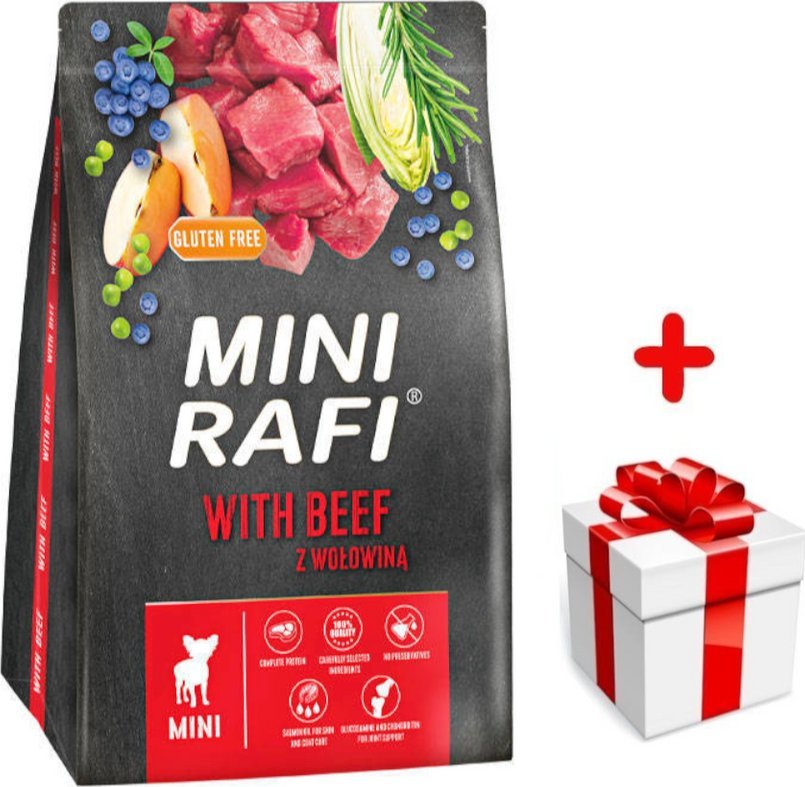Dolina Noteci DOLINA NOTECI Rafi Mini karma sucha dla psa z wołowiną 3kg + niespodzianka dla psa GRATIS!