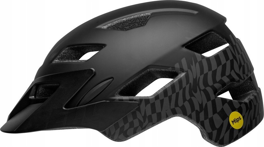 Bell Kask juniorski BELL SIDETRACK INTEGRATED MIPS wavy checks matte black roz. Uniwersalny (50–57 cm) (NEW 2024)