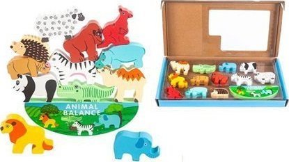 Układanka gra balansujące zwierzątka safari