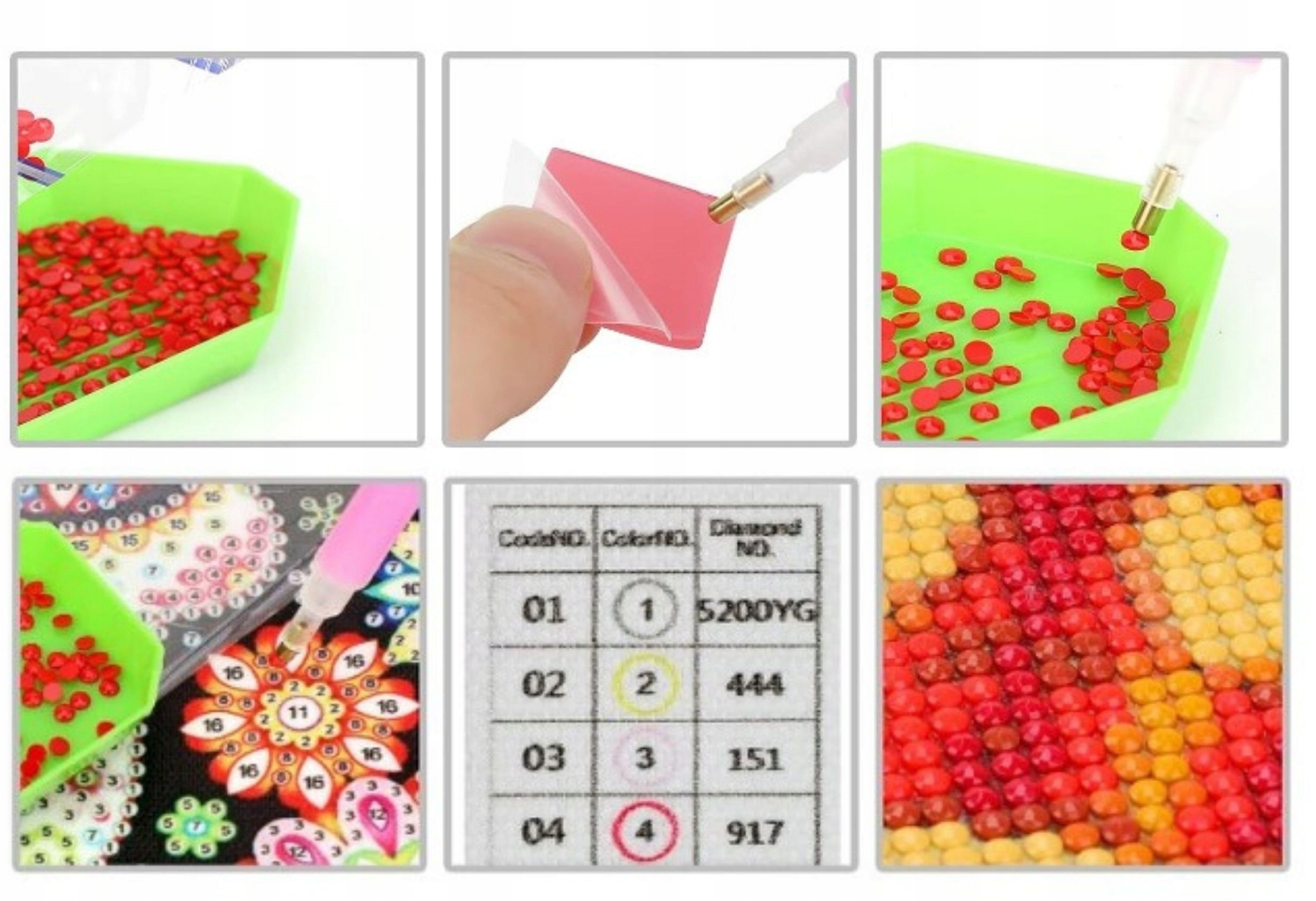 *****Diamentowa mozaika Kura i kogut 2000302