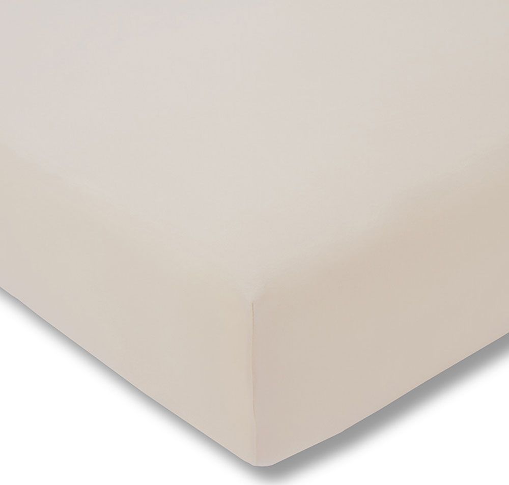 Estella Prześcieradło z gumką jersey 150x200 cm BEIGE feinjersey