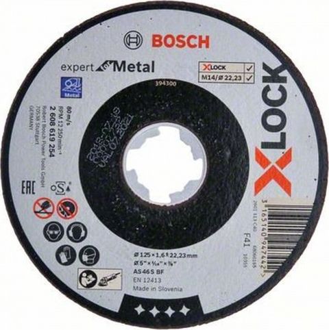 Bosch X-LOCK tarcza INOX 125x1mm (2608619264)