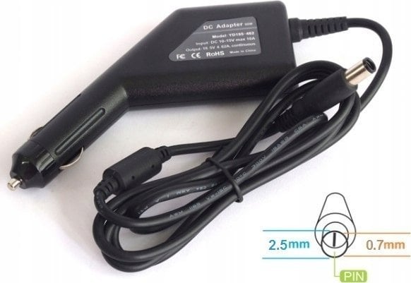 Zasilacz do laptopa Energy4U Energy4U CA18 12.0V / 3.3A (2.5x0.7mm) 40W, zasilacz samochodowy do notebooka Samsung