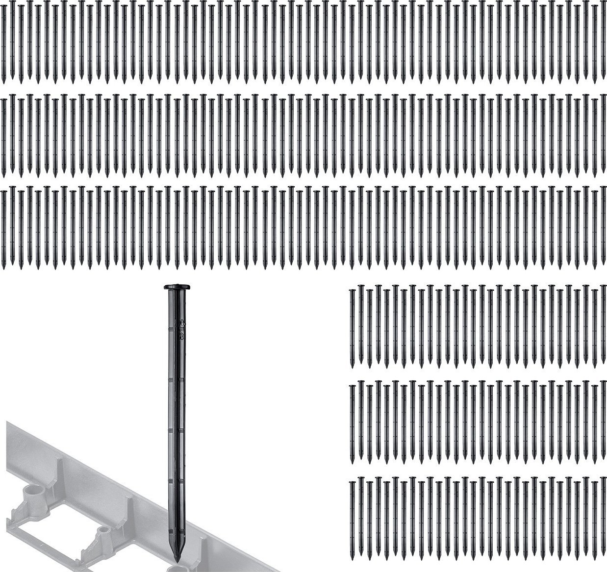Kadax KADAX Szpilki Kołki Kotwy Do Agrowłókniny Agrotkaniny Obrzeży 300szt 25cm mocne