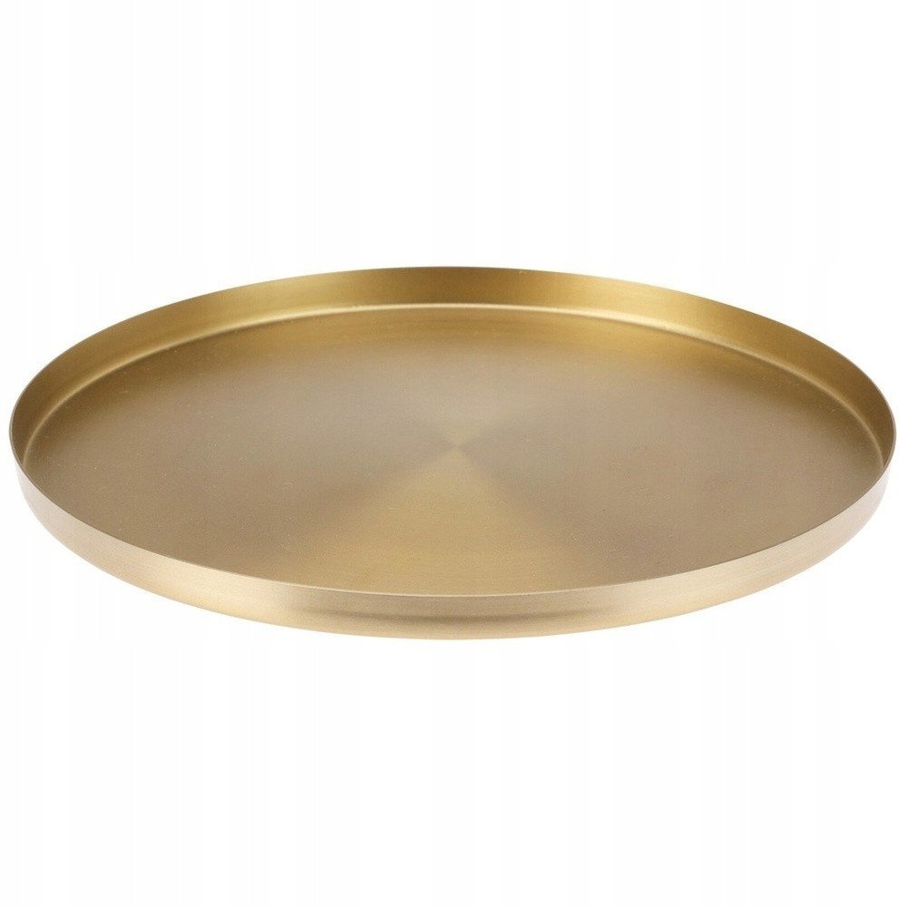 Podstawka pod kompozycje dekoracyjne świece metalowa złota 30 cm