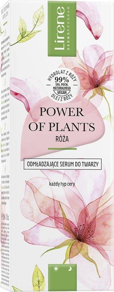 Lirene Power of Plants odmładzające serum do twarzy Róża 30ml