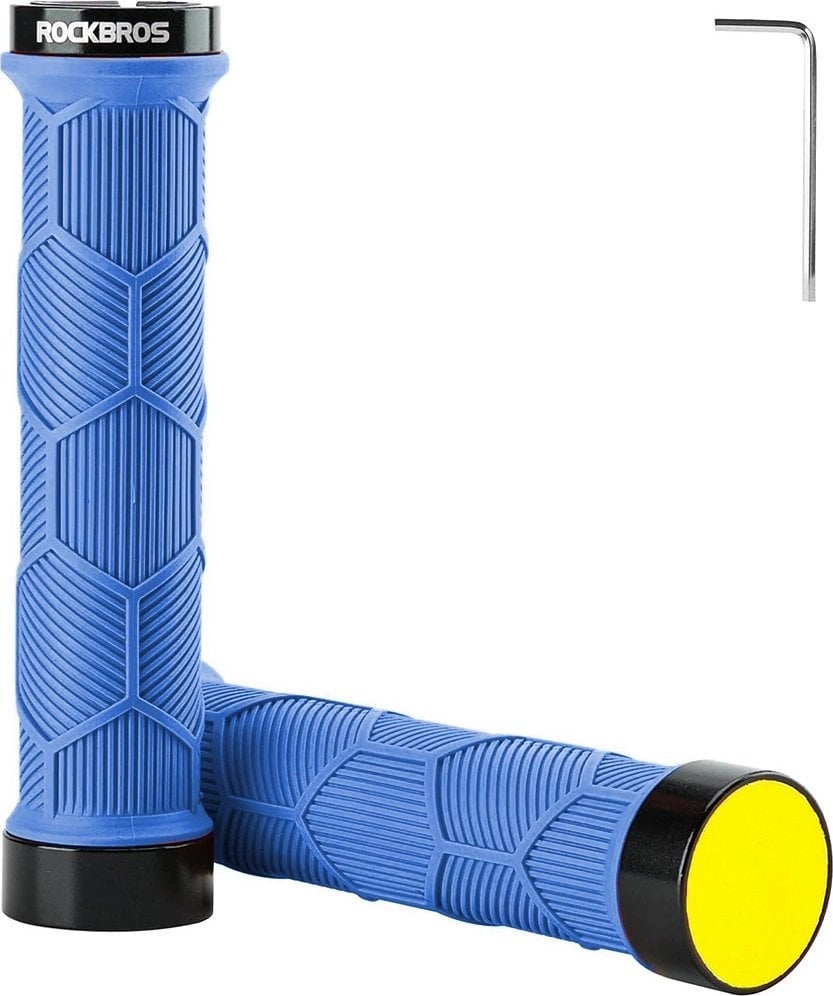 RockBros Gripy rowerowe Rockbros 40720007003 z odblaskiem - niebieskie