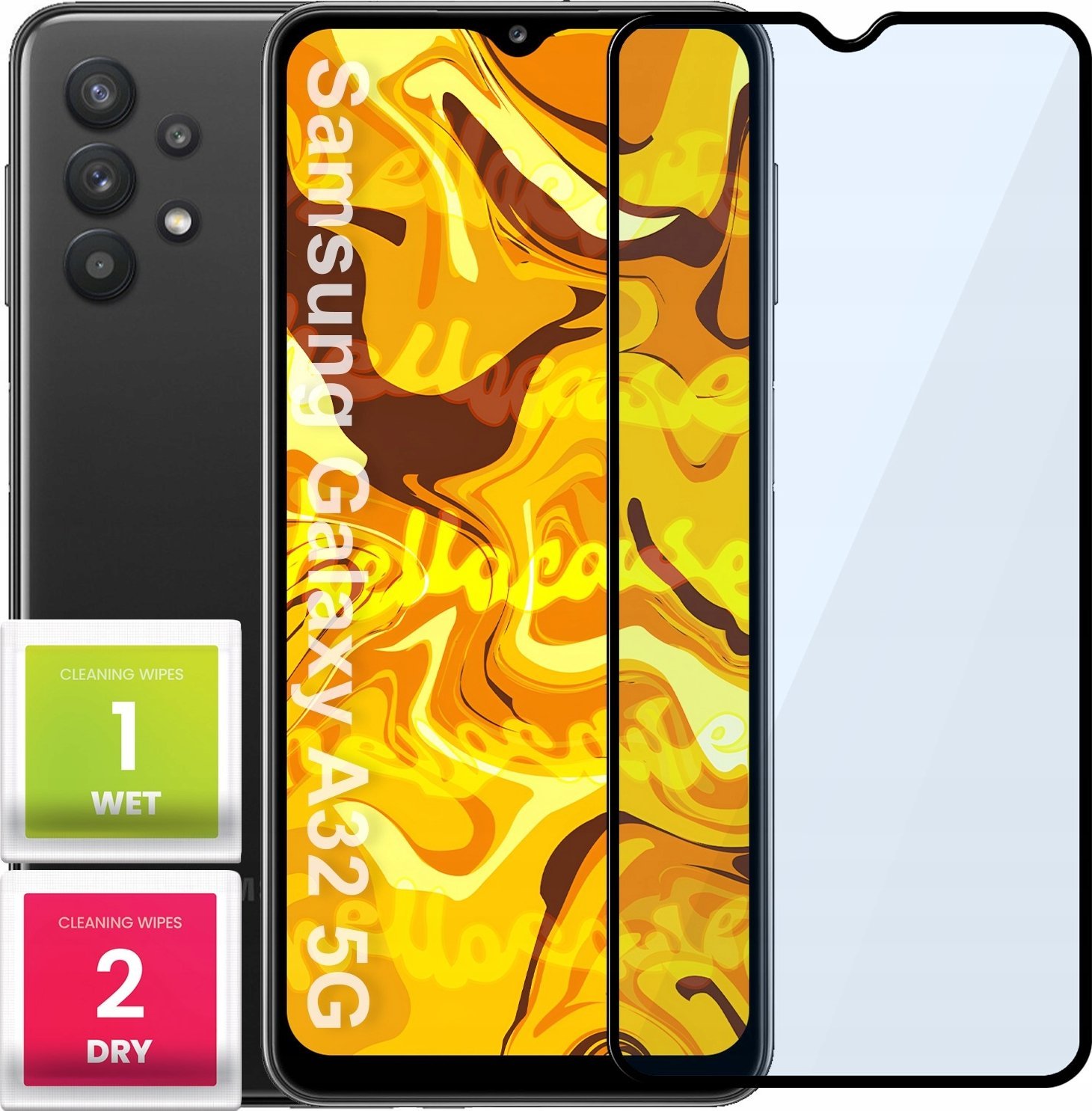 Hello Case SZKŁO HARTOWANE DO SAMSUNG GALAXY A32 5G PEŁNE NA CAŁY EKRAN SZKIEŁKO 5D 9H