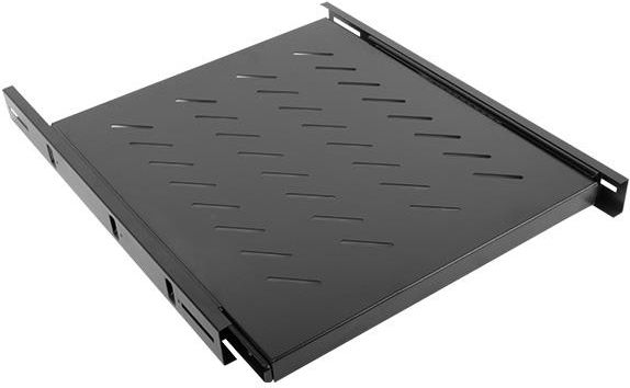 Lanberg Wysuwana półka do szafy 19" 800mm czarna (AK-1007-B)