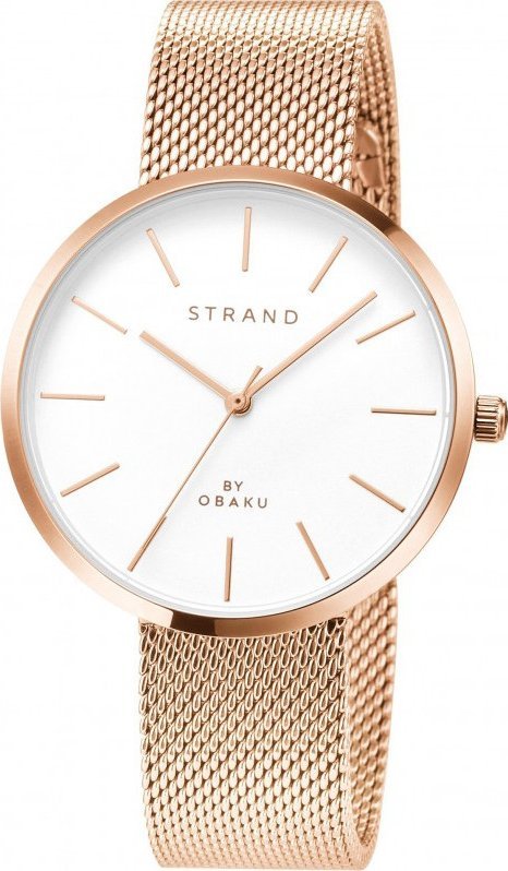 Zegarek Strand Zegarek damski Strand S700LXVIMV różowe złoto