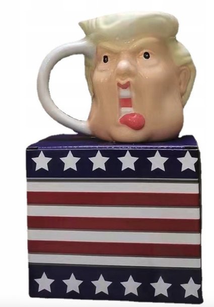 Zabawny kubek do kawy Donald Trump Śmieszny gadżet prezent 3D