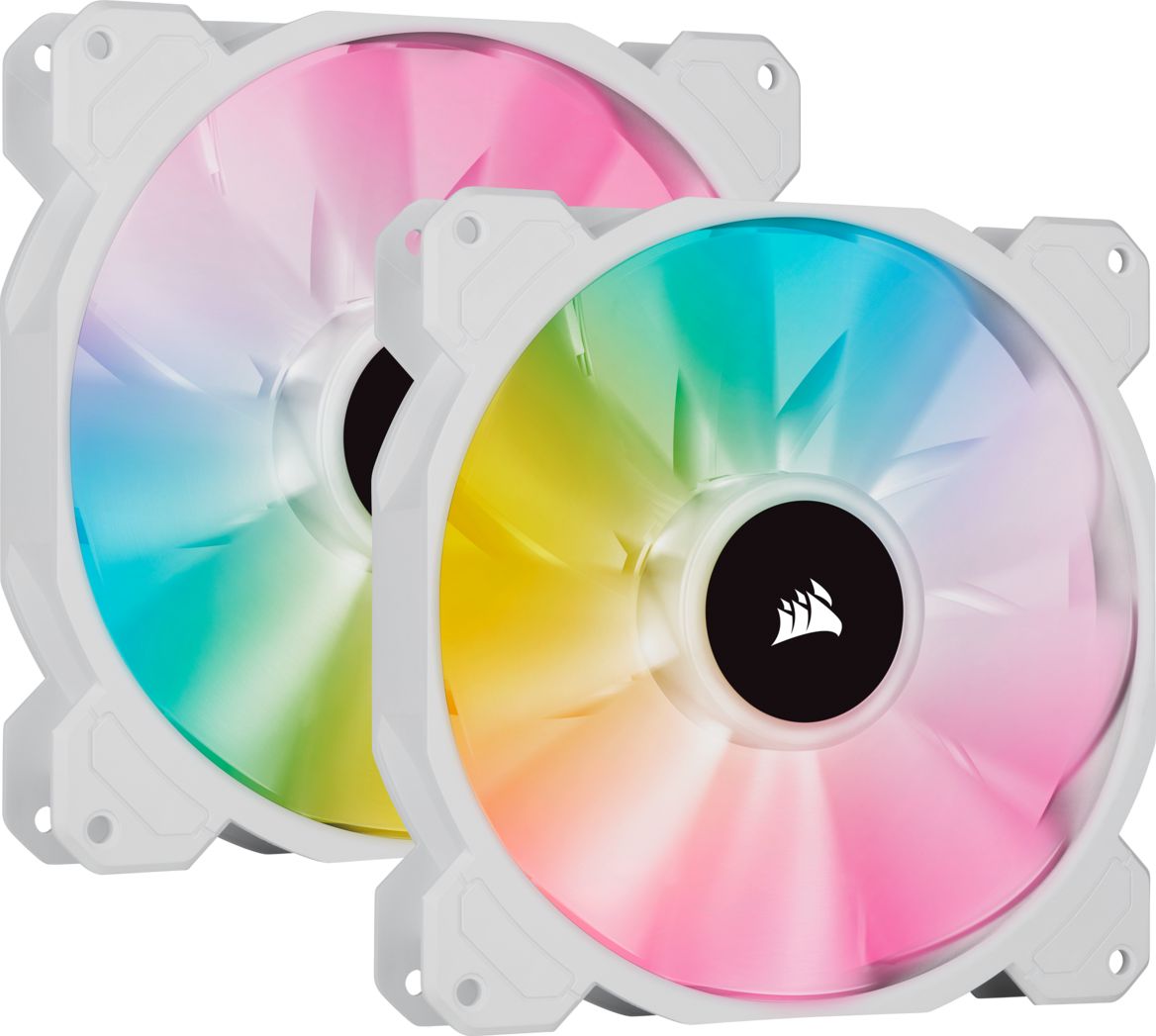 Wentylator Corsair iCUE SP140 RGB ELITE Performance Biały 2-pack + Lighting Node CORE (CO-9050139-WW)
