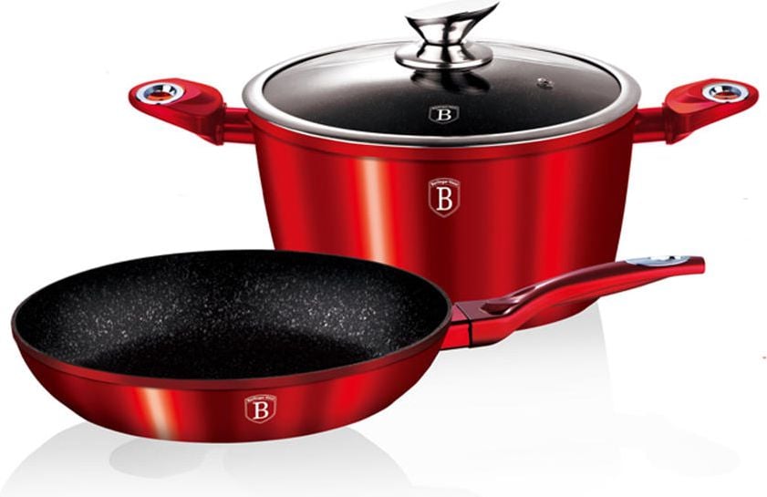 Berlinger Haus Zestaw garnków Metallic 3 elementy 24cm (BH/1291)