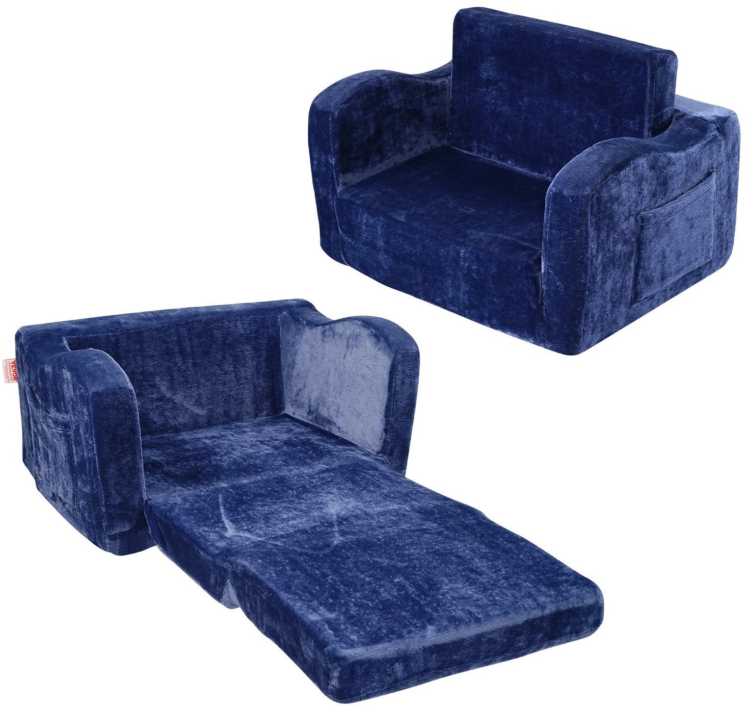 Mini Sofa dla Dzieci do Pokoju Dziecka Kanapa Dziecięca granat