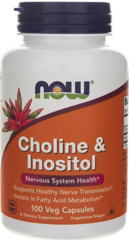 NOW Foods Now Foods Cholina i Inozytol - 100 kapsułek