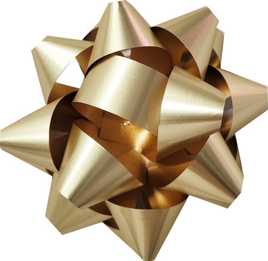 Fastima Rozetka Złota KOKARDA do prezentów 9cm 8M