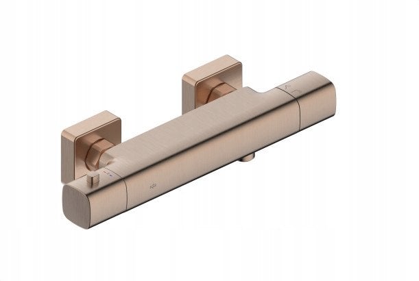 5756-010-34 / KFA / MALAGA / BATERIA NATRYSKOWA, TERMOSTATYCZNA , ŚCIENNA , PVD BRUSHED ROSE GOLD /