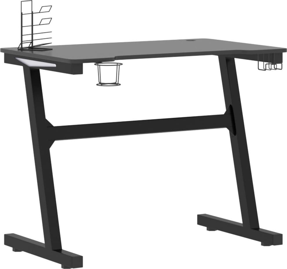 Biurko vidaXL 325418 Czarne 90 cmx60 cm