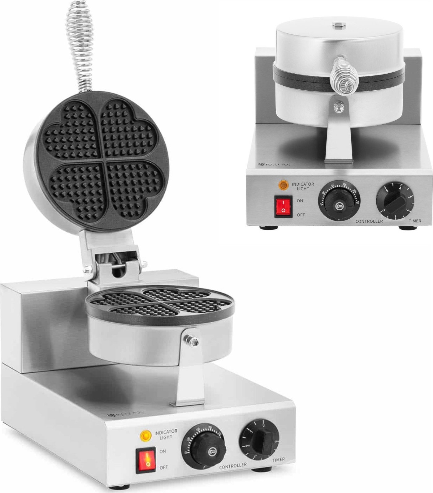 Gofrownica Royal Catering Gofrownica urządzenie do gofrów kształt serca śr. 180 mm 1000 W Gofrownica urządzenie do gofrów kształt serca śr. 180 mm 100